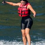 Kim Kardashian Goes for a Ride on an eFoil Electric Surfboard at Lake Coeur d’Alene in Idaho 07/03/2024