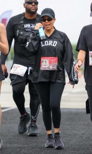 Kourtney Kardashian in a Black Cap