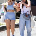 Kyle Richards in a White Tank Top Was Seen Out with Her Daughter Portia at the Farmer Market in LA 07/28/2024