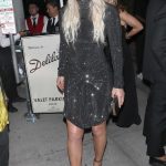 Lindsey Vonn in a Black Dress Arrives at 2024 ESPYs Afterparty at Delilah in Los Angeles 07/11/2024