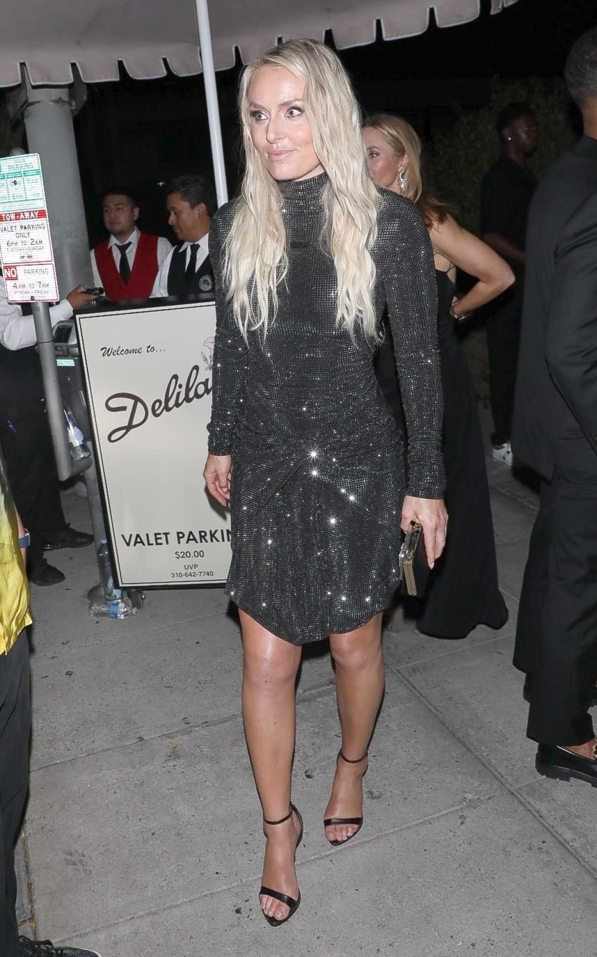 Lindsey Vonn in a Black Dress Arrives at 2024 ESPYs Afterparty at ...