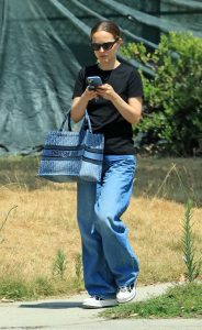 Natalie Portman in a Black Tee