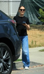 Natalie Portman in a Black Tee