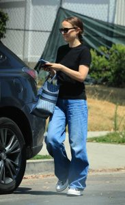 Natalie Portman in a Black Tee