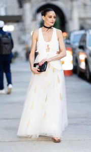 Olivia Palermo in a White Dress