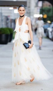 Olivia Palermo in a White Dress