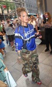 Rihanna in a Camo Pants