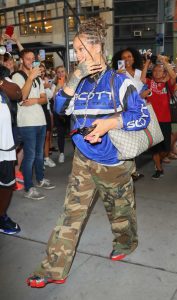 Rihanna in a Camo Pants