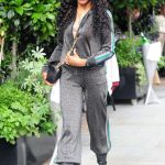 Sinitta in a Grey Sweatsuit Leaves Scott’s Restaurant in London 07/13/2024