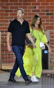 Sofia Vergara in a Yellow Dress