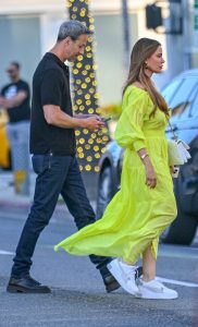 Sofia Vergara in a Yellow Dress