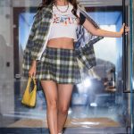 Victoria Justice in an Olive Plaid Ensemble Was Seen Out in New York 07/24/2024