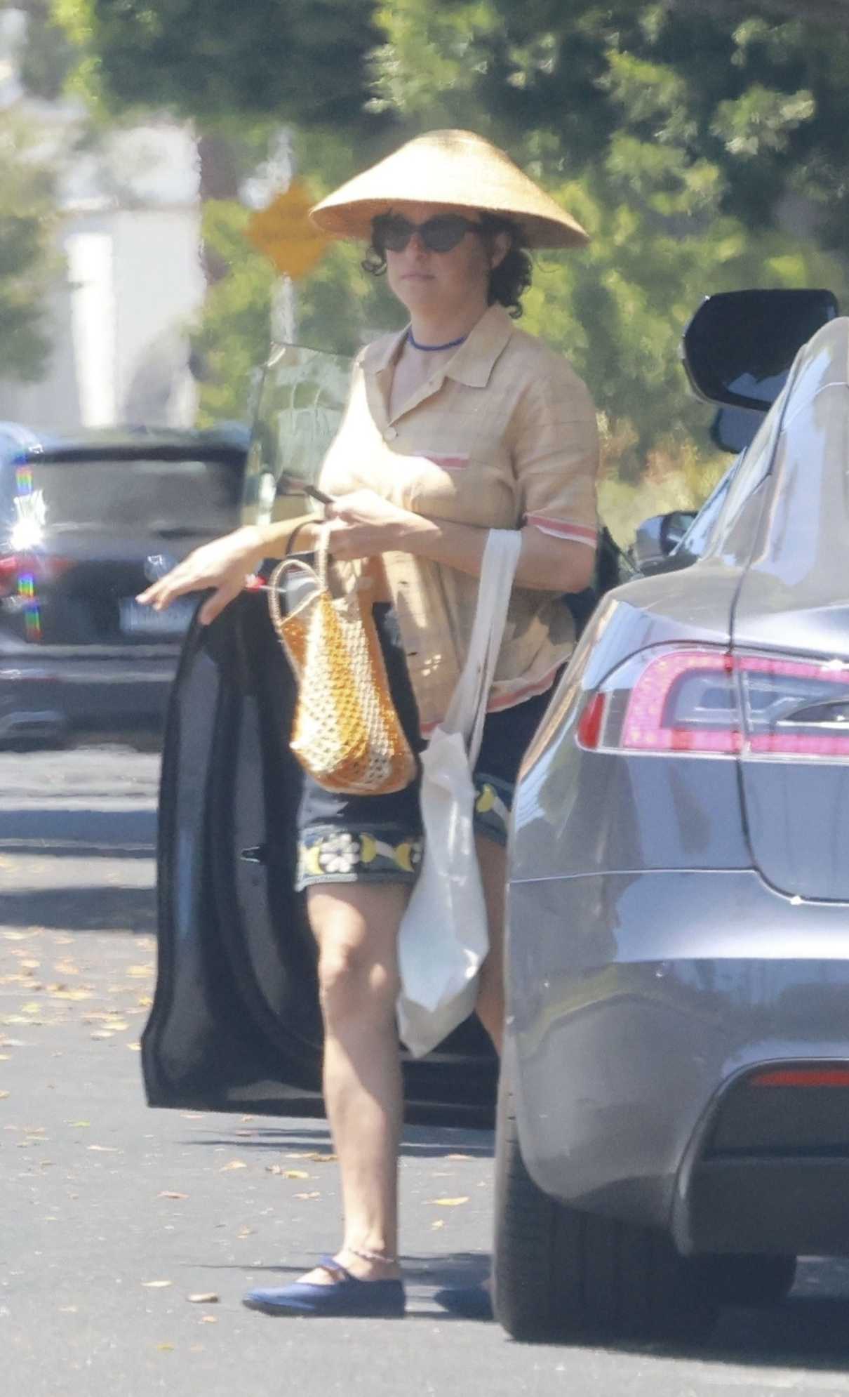 Alia Shawkat in a Black Shorts