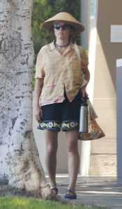 Alia Shawkat in a Black Shorts