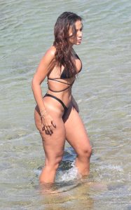 Anitta in a Black Bikini