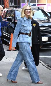 Cate Blanchett in a Blue Pantsuit