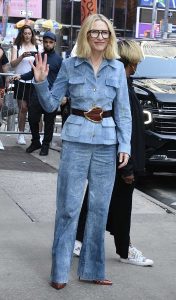 Cate Blanchett in a Blue Pantsuit