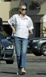 Charlize Theron in a White Shirt