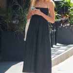 Gabriella Wilde in a Black Dress Was Seen Out in London 07/30/2024