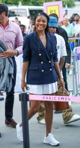 Gabrielle Union in a Blue Blazer