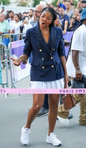 Gabrielle Union in a Blue Blazer