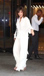 Gina Gershon in a White Ensemble