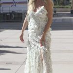 Heidi Klum in a White Floral Dress Was Seen Out in Los Angeles 08/20/2024