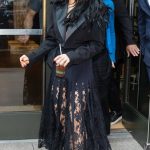 Jenna Ortega in a Black Dress Was Seen Out in New York 08/16/2024