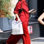 Jennifer Lawrence in a Red Ensemble Was Seen Out in New York 08/10/2024