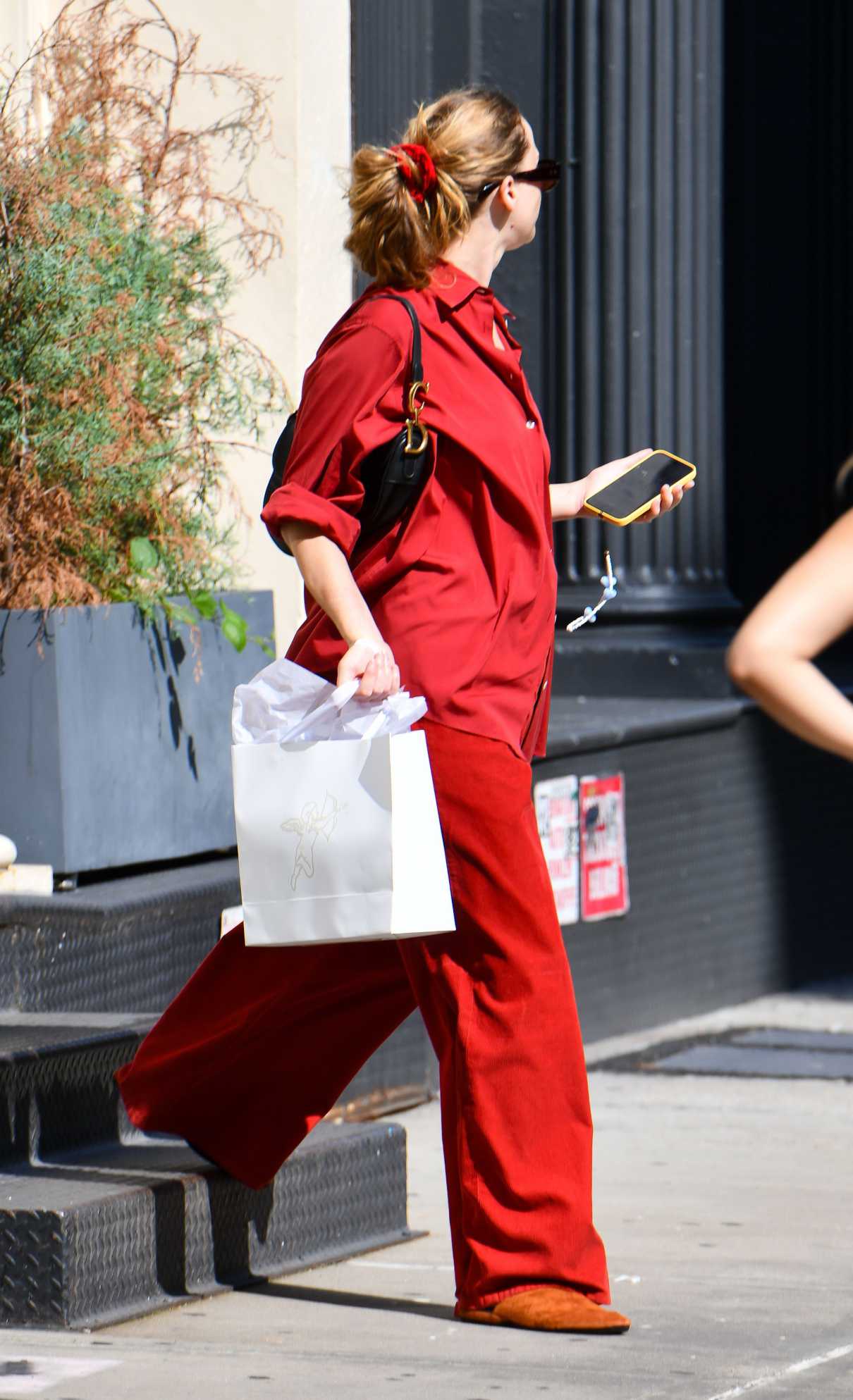 Jennifer Lawrence in a Red Ensemble