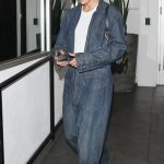 Jennifer Lopez in a Denim Jumpsuit Leaves E Baldi in Beverly Hills 08/05/2024