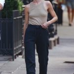 Julianne Hough in a Beige Tank Top Was Seen Out in New York City 08/14/2024