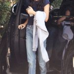 Kaia Gerber in a Blue Tee Was Seen Out in Los Angeles 08/28/2024