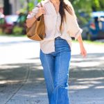 Katie Holmes in a Denim Blue Cap Was Seen Out in NYC 08/19/2024