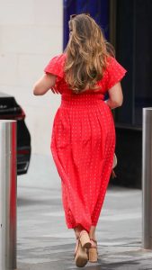 Kelly Brook in a Red Dress