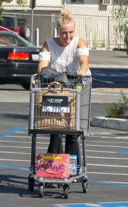 Malin Akerman in a White Blouse