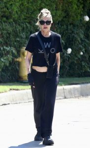 Melanie Griffith in a Black Tee