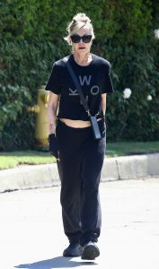 Melanie Griffith in a Black Tee