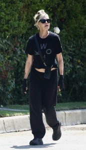 Melanie Griffith in a Black Tee