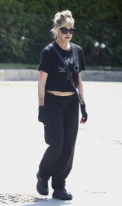 Melanie Griffith in a Black Tee