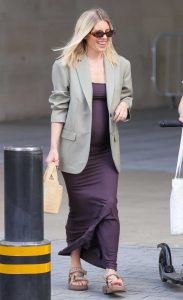 Mollie King in an Olive Blazer