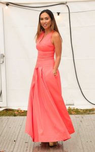 Myleene Klass in a Pink Dress