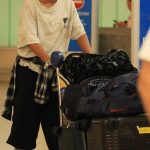 Naomi Osaka in a Green Cap Coming Back to America After Her Loss in the First Round of the Women’s Singles Tennis at the Paris 07/29/2024