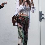 Paris Jackson in a Colorful Pants Leaves the Dior Store on Rodeo Drive in Beverly Hills 08/01/2024