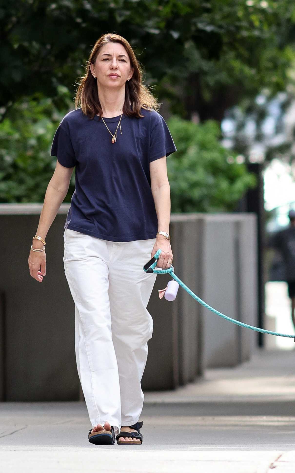 Sofia Coppola in a White Pants