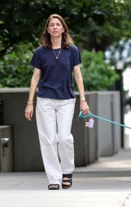 Sofia Coppola in a White Pants