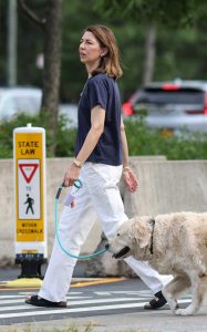 Sofia Coppola in a White Pants