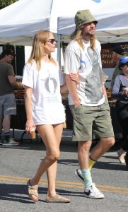 Amber Valletta in a White Tee