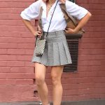 Busy Philipps in a Grey Mini Skirt Was Seen on a Stroll in New York 08/31/2024