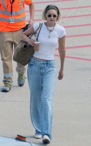 Gigi Hadid in a White Tee